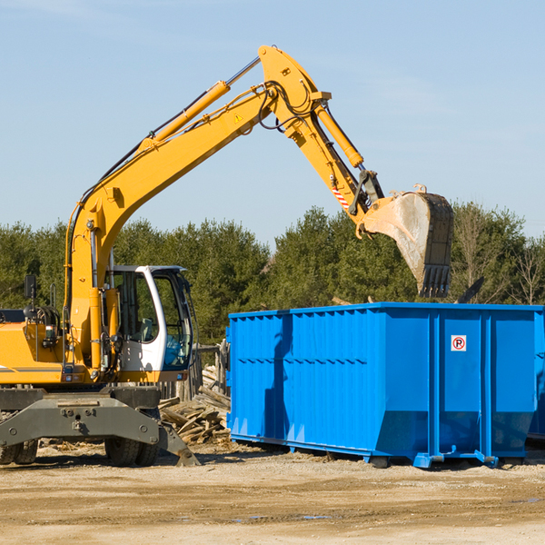 are there any restrictions on where a residential dumpster can be placed in Buena Vista